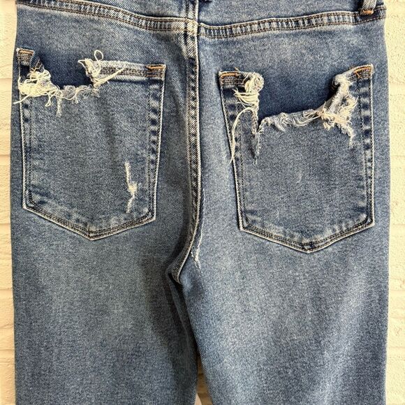 Good American Good Curve Distressed Jeans Size 2/26 - Picture 6 of 7